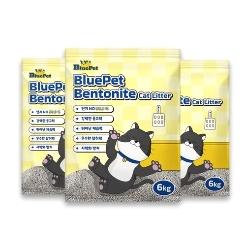 블루펫 벤토나이트 먼지없는 고양이모래 대용량 18kg