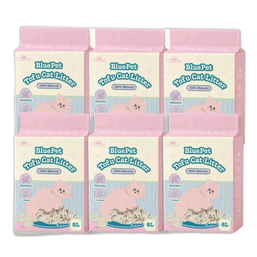 블루펫 두부모래 가는입자 고양이모래 18kg 48L 무향