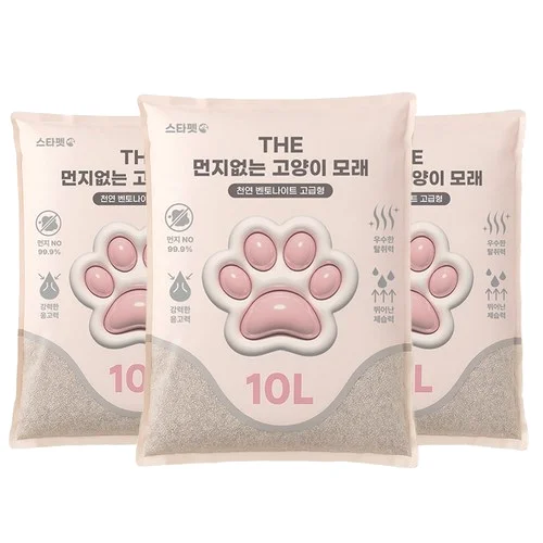 스타펫 THE 먼지없는 벤토나이트 고양이모래 30L