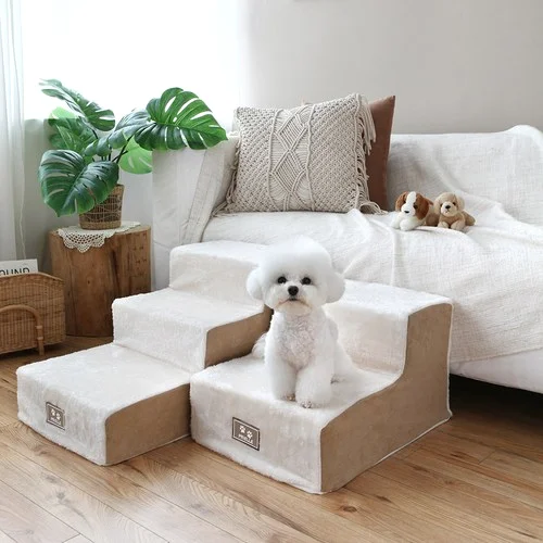 쁘리엘르 퍼피 극세사 강아지계단